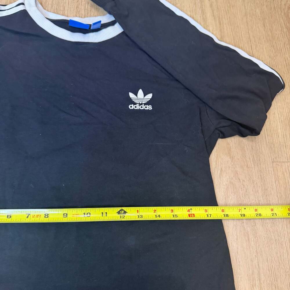 Adidas Originals Trefoil 3-Stripes Long Sleeve Shirt Size M - Picture 4 of 8